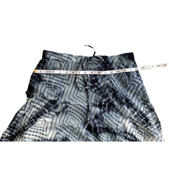 Free People "Serious Swagger". Blue Tie Dye Long Skirt. M - Picture 4 of 6